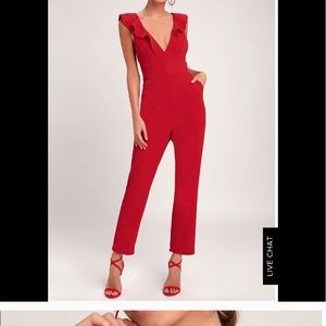 Lulus Red Jumpsuit